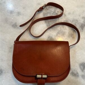 A.P.C. Half-Moon Cross-body leather bag